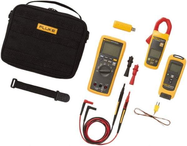 Fluke - 7 Piece, FC Series Wireless Multimeter Kit - 1,000 Volt Max, LCD Display - Americas Industrial Supply