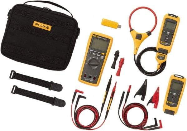 Fluke - 9 Piece, FC Series Wireless Multimeter Kit - 1,000 Volt Max, LCD Display - Americas Industrial Supply