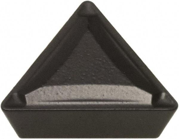 Hertel - TPMR322 P5 Grade HC1150T Carbide Turning Insert - Proprietary Finish, 60° Triangle, 3/8" Inscr Circle, 1/8" Thick, 1/32" Corner Radius - Americas Industrial Supply