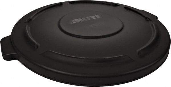 Rubbermaid - Round Lid for Use with 55 Gal Round Trash Cans - Black, For Brute Trash Cans - Americas Industrial Supply