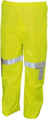 MCR Safety - Size XL, High Visibility Lime, Rain Pants - No Pockets - Americas Industrial Supply