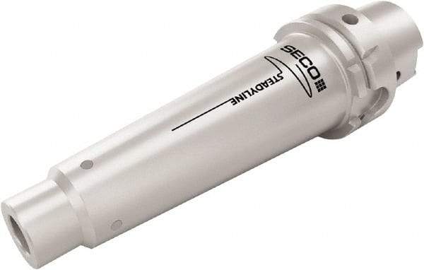 Seco - Combimaster 37mm HSK100A Taper Shank Milling Tip Insert Holder & Shank - 256mm Projection, 2.315" Neck Diam, M16 Neck Thread, 30mm Nose Diam, 335mm OAL, Steel Tool Holder - Americas Industrial Supply