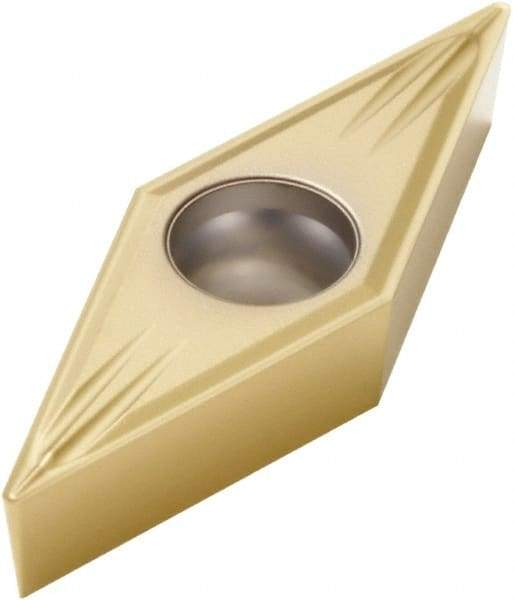 Seco - VBMT21.50.5 MF2 Grade CP500 Carbide Turning Insert - TiAlN/TiN Finish, 35° Diamond, 1/4" Inscr Circle, 3/32" Thick, 0.0078" Corner Radius - Americas Industrial Supply