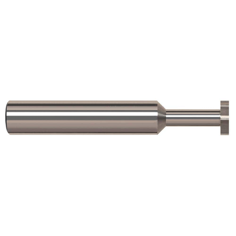 Harvey Tool - 1/4" Cut Diam, 0.06" Cut Width, 1/4" Shank, Straight-Tooth Woodruff Keyseat Cutter - Exact Industrial Supply