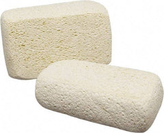 Ability One - 6-1/2" Long x 2.13" Wide x 1" Thick Scouring Sponge - Non-Abrasive, Tan - Americas Industrial Supply