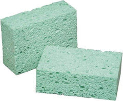 Ability One - 5-3/4" Long x 1-3/4" Wide x 1" Thick Scouring Sponge - Non-Abrasive, Green - Americas Industrial Supply