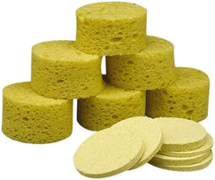 Ability One - 1-3/8" Long x 1" Wide x 1" Thick Scouring Sponge - Non-Abrasive, Tan - Americas Industrial Supply