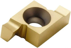 Seco - 2503015X4GK FG Grade CP500, 0.1042945" Cutting Width Carbide Grooving Insert - 6mm Max Depth of Cut, Right Hand, 0.15mm Corner Radius, TiAlN/TiN Finish - Americas Industrial Supply