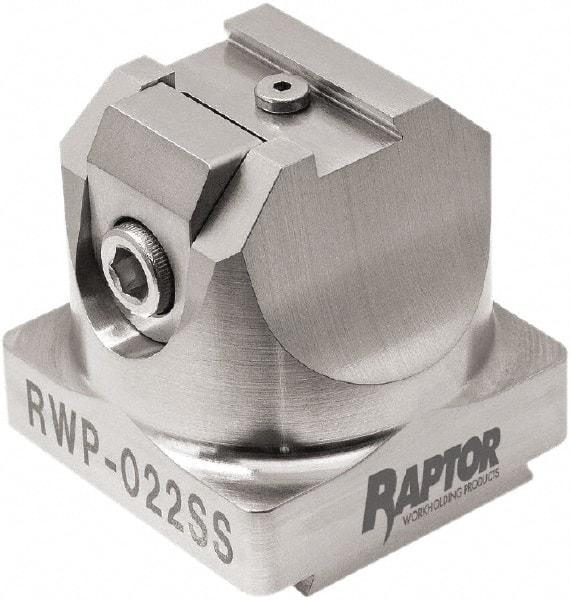 Raptor Workholding - 3/8" Jaw Width, 2" High x 2.07" Long x 2.07" Wide Dovetail Vise - For Use with 4 & 5 Axis Workholding Systems - Americas Industrial Supply
