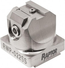 Raptor Workholding - 3/8" Jaw Width, 2" High x 2.07" Long x 2.07" Wide Dovetail Vise - For Use with 4 & 5 Axis Workholding Systems - Americas Industrial Supply