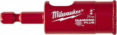 Milwaukee Tool - 3/4" Diam, 1-1/2" Cutting Depth, Hole Saw - Diamond Grit Saw, Continuous Edge - Americas Industrial Supply