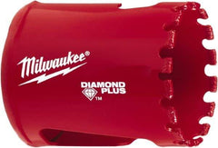 Milwaukee Tool - 1-1/2" Diam, 1-1/2" Cutting Depth, Hole Saw - Diamond Grit Saw, Continuous Edge - Americas Industrial Supply