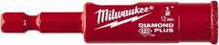 Milwaukee Tool - 1/2" Diam, 1-1/2" Cutting Depth, Hole Saw - Diamond Grit Saw, Continuous Edge - Americas Industrial Supply