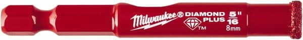 Milwaukee Tool - 5/16" Diam, 1-1/2" Cutting Depth, Hole Saw - Diamond Grit Saw, Continuous Edge - Americas Industrial Supply