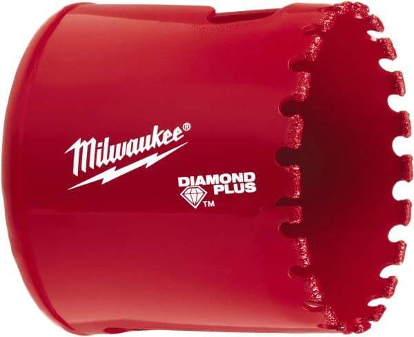 Milwaukee Tool - 2" Diam, 1-1/2" Cutting Depth, Hole Saw - Diamond Grit Saw, Continuous Edge - Americas Industrial Supply