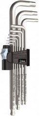 Wera - 9 Piece L-Key Hex Key Set - Hex Range 1.5 to 10mm, Stainless Steel - Americas Industrial Supply