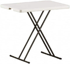 Ability One - 30" Long x 20" Wide x 25" High, Rectangular Folding Table - Platinum - Americas Industrial Supply