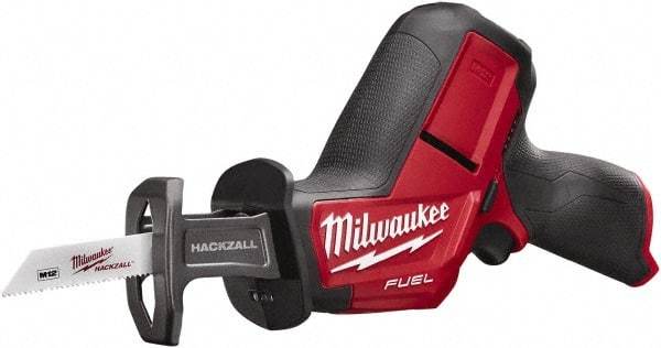 Milwaukee Tool - 12V, 0 to 3,000 SPM, Cordless Reciprocating Saw - 5/8" Stroke Length, 12" Saw Length, Lithium-Ion Batteries Not Included - Americas Industrial Supply