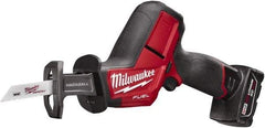 Milwaukee Tool - 12V, 0 to 3,000 SPM, Cordless Reciprocating Saw - 5/8" Stroke Length, 12" Saw Length, 1 Lithium-Ion Battery Included - Americas Industrial Supply