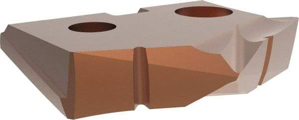 Allied Machine and Engineering - 59/64" Diam x 5/32" Thick, Seat Code 1, 132° Included Angle Spade Drill Insert - AM200 Coated, Cobalt, Grade Super Cobalt, Series GEN2 T-A - Americas Industrial Supply