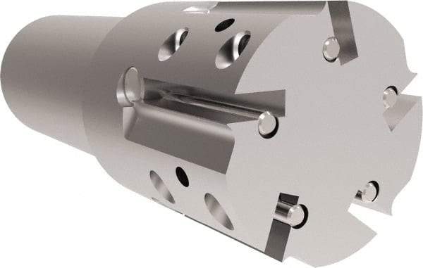 Allied Machine and Engineering - 44.58mm Cut Diam, 32mm Shank Diam, Internal/External Indexable Thread Mill - Multiple Insert Styles, 25.4mm Insert Size, Toolholder Style THP, 101.6mm OAL - Americas Industrial Supply