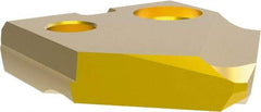 Allied Machine and Engineering - 11mm Diam x 3/32" Thick, Seat Code Y, 90° Included Angle Spade Drill Insert - TiN Coated, Cobalt, Grade Super Cobalt, Series T-A - Americas Industrial Supply