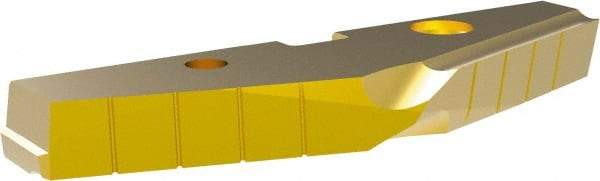 Allied Machine and Engineering - 4-1/4" Diam x 7/16" Thick, Seat Code 8, 144° Included Angle Spade Drill Insert - TiN Coated, High Speed Steel, Series T-A - Americas Industrial Supply