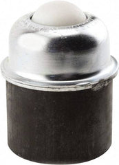 Hudson Bearing - 1-1/2 Inch Diameter, Round, Nylon Ball Transfer - 3 Inch Overall Diameter, 1.8125 Inch Mount Height, 250 Lb. Capacity - Americas Industrial Supply
