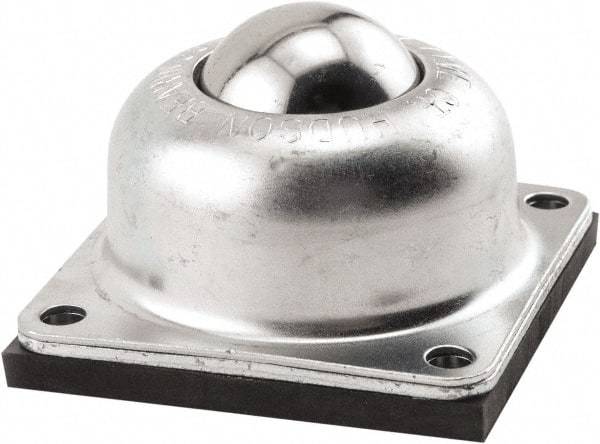 Hudson Bearing - 1-1/2 Inch Diameter, Round, Stainless Steel Ball Transfer - 2 Inch Mount Height, 250 Lb. Capacity - Americas Industrial Supply