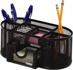 Rolodex - Black Desk Top Organizer - Mesh Metal - Americas Industrial Supply