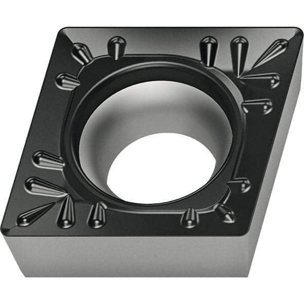 Walter - CCMT32.51 RK4 Grade WKK20S Carbide Turning Insert - TiCN/Al2O3 Finish, 80° Parallelogram, 3/8" Inscr Circle, 5/32" Thick, 1/64" Corner Radius - Americas Industrial Supply