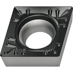 Walter - CCMT32.51 RK4 Grade WKK20S Carbide Turning Insert - TiCN/Al2O3 Finish, 80° Parallelogram, 3/8" Inscr Circle, 5/32" Thick, 1/64" Corner Radius - Americas Industrial Supply