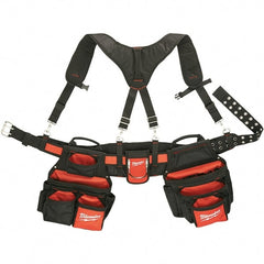 Milwaukee Tool - Tool Aprons & Tool Belts Tool Type: Tool Rig Minimum Waist Size: 30 - Americas Industrial Supply