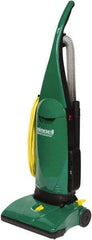 Bissell - Single Motor Upright Vacuum Cleaner - 13" Cleaning Width, 10" Amps, Straight Handle, Green - Americas Industrial Supply