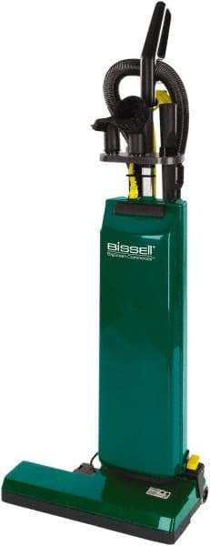 Bissell - Dual Motor Upright Vacuum Cleaner - 14" Cleaning Width, 9.6" Amps, D-Grip, Green - Americas Industrial Supply