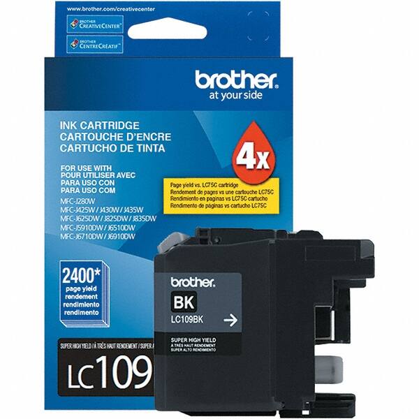 Brother - Black Ink Cartridge - Use with Brother MFC-J4320DW, J4420DW, J4620DW - Americas Industrial Supply