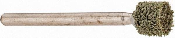 Rex Cut Product - 1/4" Head Diam x 1/4" Thickness, W160, Cylinder End, Aluminum Oxide Mounted Point - White, Fine Grade, 120 Grit, 75,330 RPM - Americas Industrial Supply