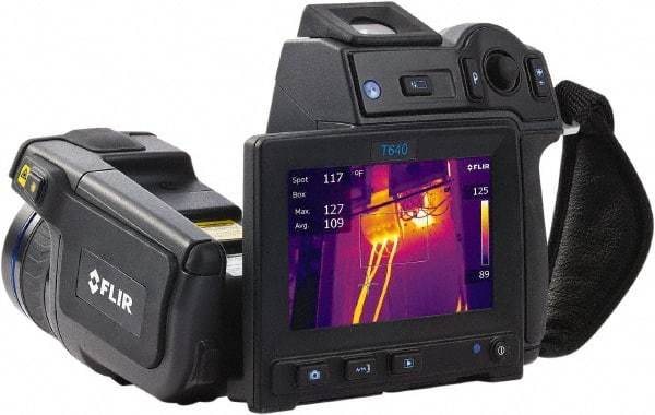 FLIR - -40 to 3,632°F (-40 to 2,000°C) Thermal Imaging Camera - 4.3" Color LCD Display, 1000 Image Storage Capacity, 640 x 480 Resolution - Americas Industrial Supply