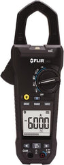 FLIR - CM83, CAT IV, Digital True RMS Wireless Clamp Meter with 1.45" Clamp On Jaws - 1000 VAC/VDC, 600 AC/DC Amps, Measures Voltage, Capacitance, Current, Frequency, Resistance - Americas Industrial Supply