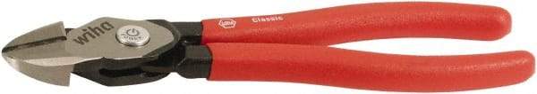 Wiha - 8" OAL, 0.138" Capacity, Cutting Pliers - Soft Grip Handle - Americas Industrial Supply