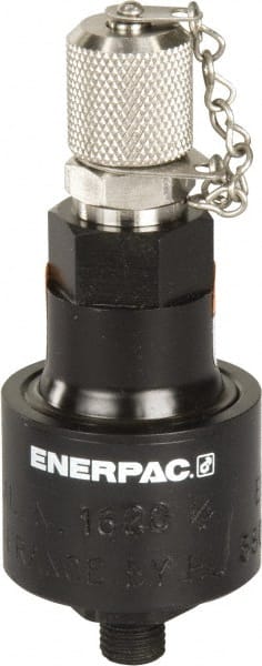 Enerpac - Diaphragm Accumulators; Capacity: 1.220 ; Maximum Working Pressure (psi): 5000 ; Overall Height (Decimal Inch): 4.1400 ; Diameter (Decimal Inch): 1.6900 ; Port Thread Size SAE: 4 ; Diaphragm Material: Neoprene - Exact Industrial Supply