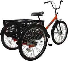 Worksman - Bicycles & Scooters Type: Industrial Tricycle Number of Wheels: 3 - Americas Industrial Supply