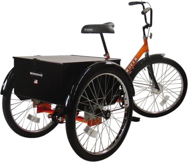 Worksman - Bicycles & Scooters Type: Industrial Tricycle Number of Wheels: 3 - Americas Industrial Supply