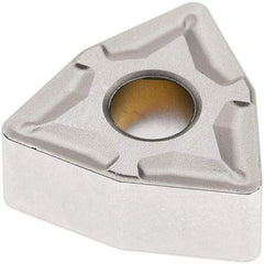 Seco - WNMG432 M3 Grade TP2501 Carbide Turning Insert - Al2O3 Finish, 80° Trigon, 1/2" Inscr Circle, 3/16" Thick, 1/32" Corner Radius - Americas Industrial Supply