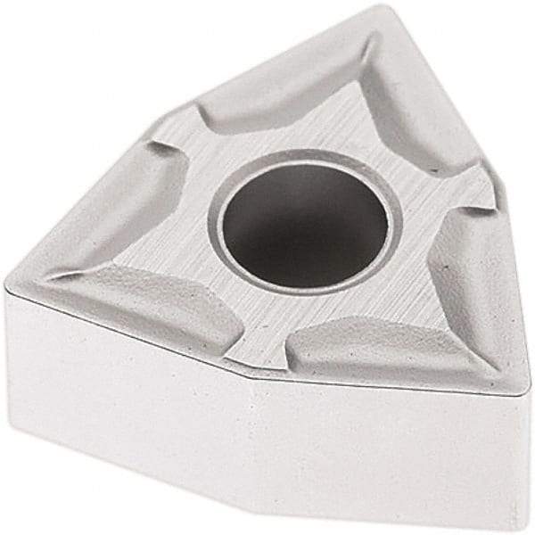 Seco - WNMG331 M3 Grade TP2501 Carbide Turning Insert - Al2O3 Finish, 80° Trigon, 3/8" Inscr Circle, 3/16" Thick, 1/64" Corner Radius - Americas Industrial Supply