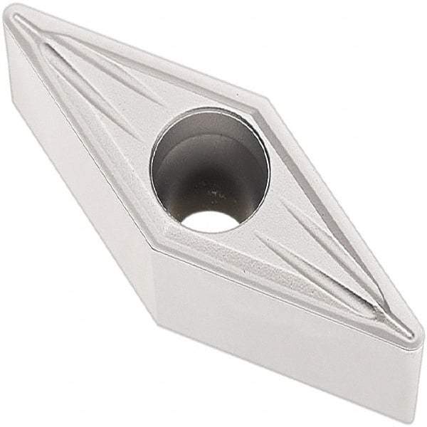 Seco - VBMT332 MF2 Grade TP0501 Carbide Turning Insert - Al2O3 Finish, 35° Diamond, 3/8" Inscr Circle, 3/16" Thick, 1/32" Corner Radius - Americas Industrial Supply