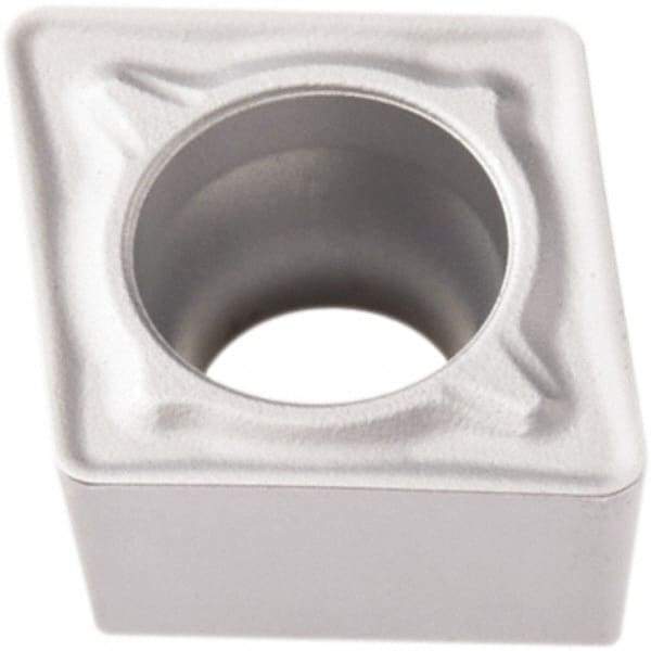 Seco - CCMT32.52 M5 Grade TP1501 Carbide Turning Insert - Al2O3 Finish, 80° Diamond, 3/8" Inscr Circle, 5/32" Thick, 1/32" Corner Radius - Americas Industrial Supply