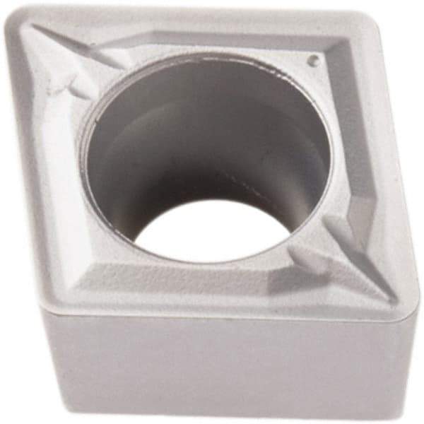 Seco - CCMT32.52 W-MF2 Grade TP1501 Carbide Turning Insert - Al2O3 Finish, 80° Diamond, 3/8" Inscr Circle, 5/32" Thick, 1/32" Corner Radius - Americas Industrial Supply