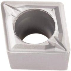 Seco - CCMT32.52 W-MF2 Grade TP1501 Carbide Turning Insert - Al2O3 Finish, 80° Diamond, 3/8" Inscr Circle, 5/32" Thick, 1/32" Corner Radius - Americas Industrial Supply