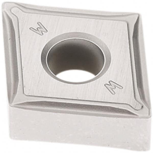 Seco - CNMG431 W-MF2 Grade TP1501 Carbide Turning Insert - Al2O3 Finish, 80° Diamond, 1/2" Inscr Circle, 3/16" Thick, 1/64" Corner Radius - Americas Industrial Supply